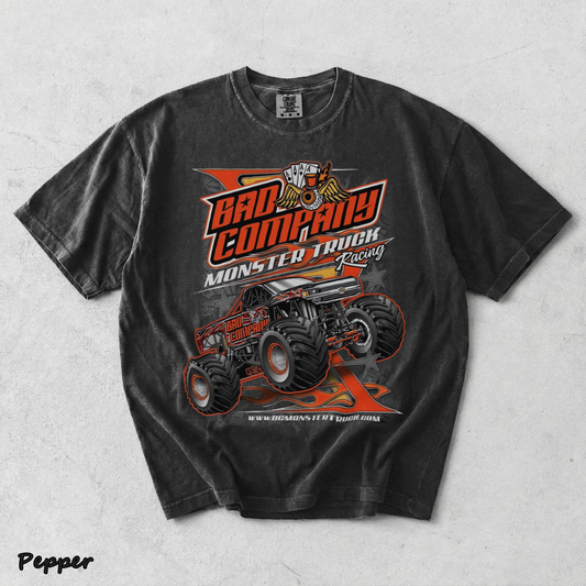 Bad Company Monster Jam Racing back - Pepper mockup