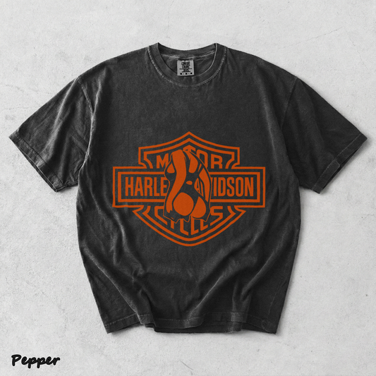 Barley Chick Biker Back - Pepper mockup