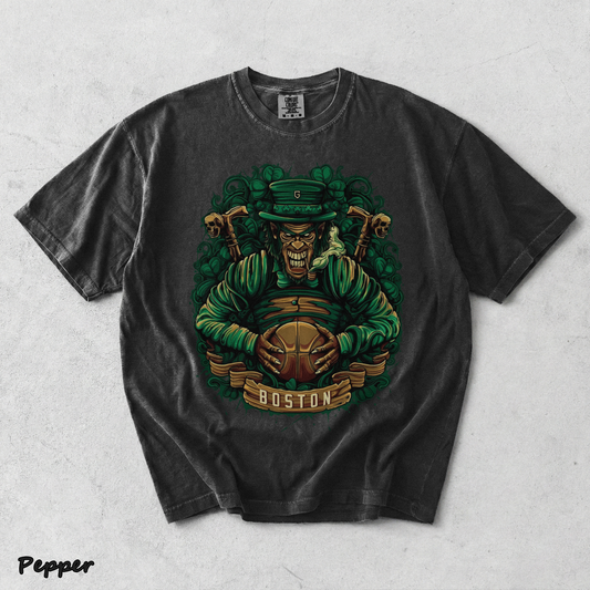 Boston Basketball Men's T-Shirt - Pepper mockup