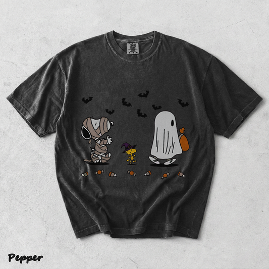 Cartoon Dog Embroidered Sweatshirt, Halloween Sweatshirt, Fall Sweatshirt - Pepper mockup
