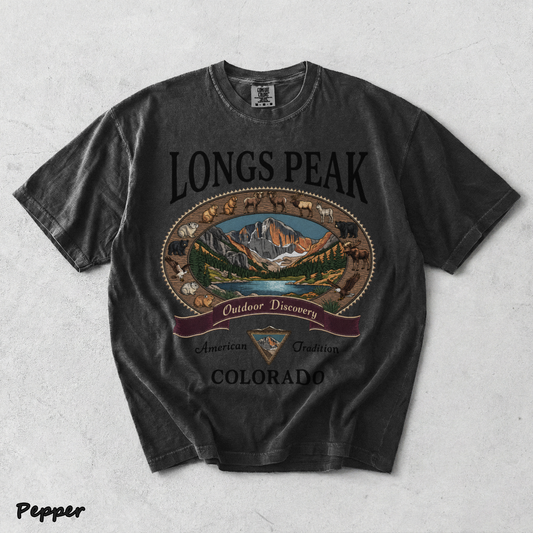 Comfort Colors Longs Peak Colorado - Pepper mockup