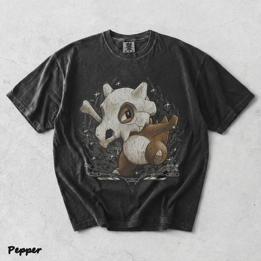 Cubone Skull Bone Double Back - Pepper mockup