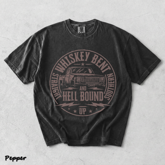 Whiskey Bent And Hell Bound - Pepper mockup