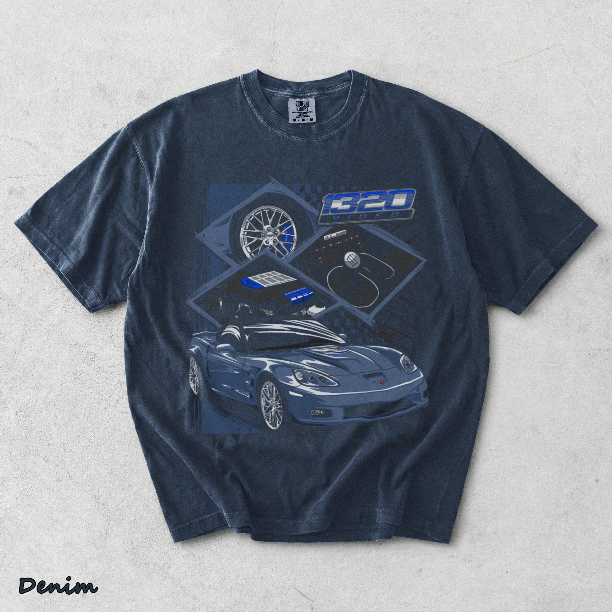 1320 Video - Denim mockup