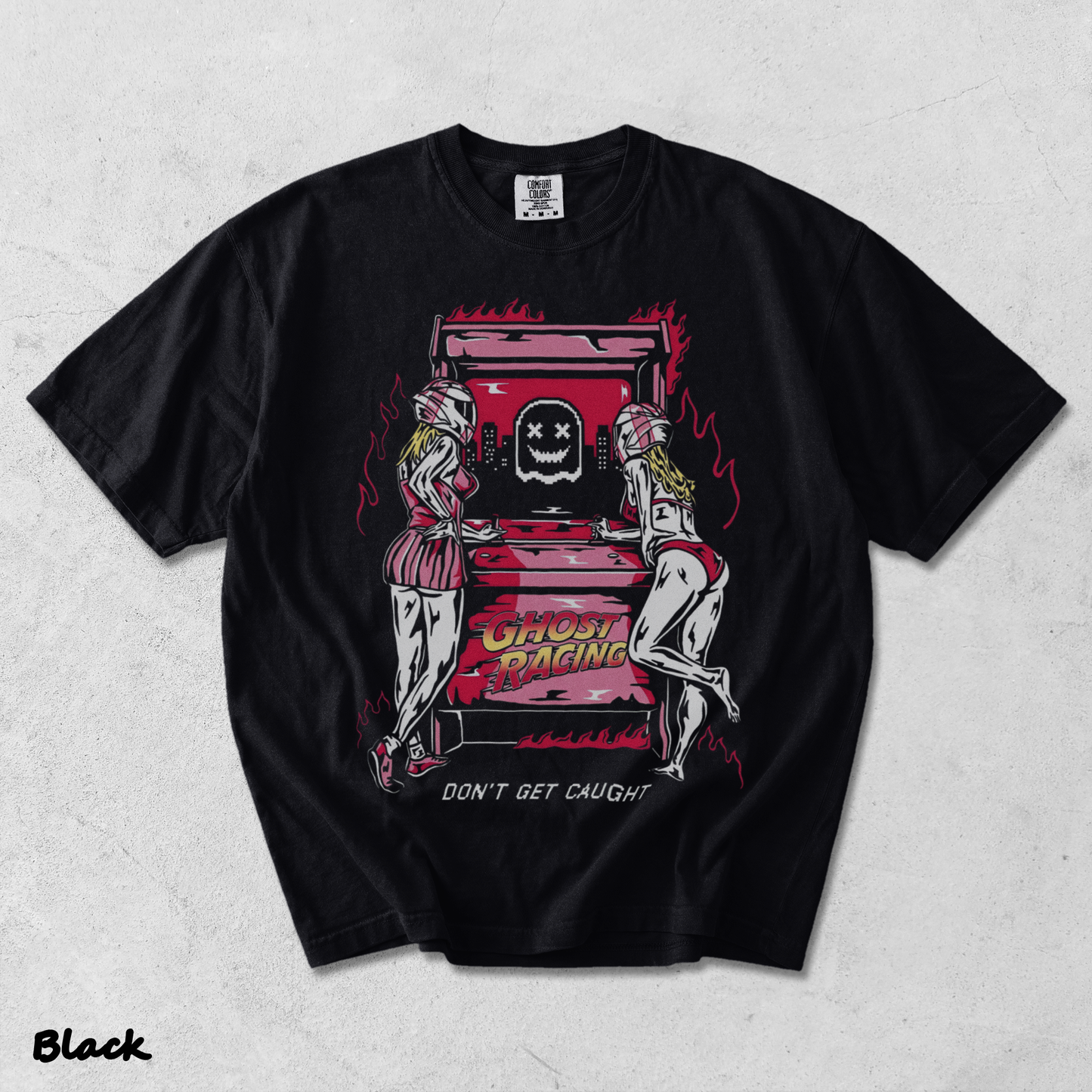 1990s Ghost Racing 2 - Black mockup
