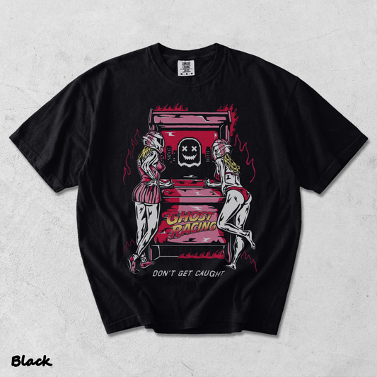 1990s Ghost Racing 2 - Black mockup