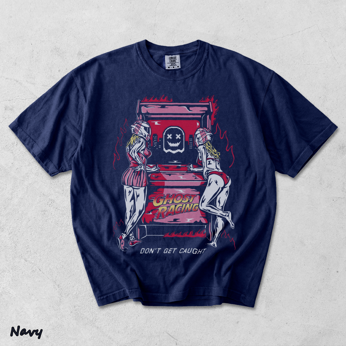 1990s Ghost Racing 2 - True Navy mockup