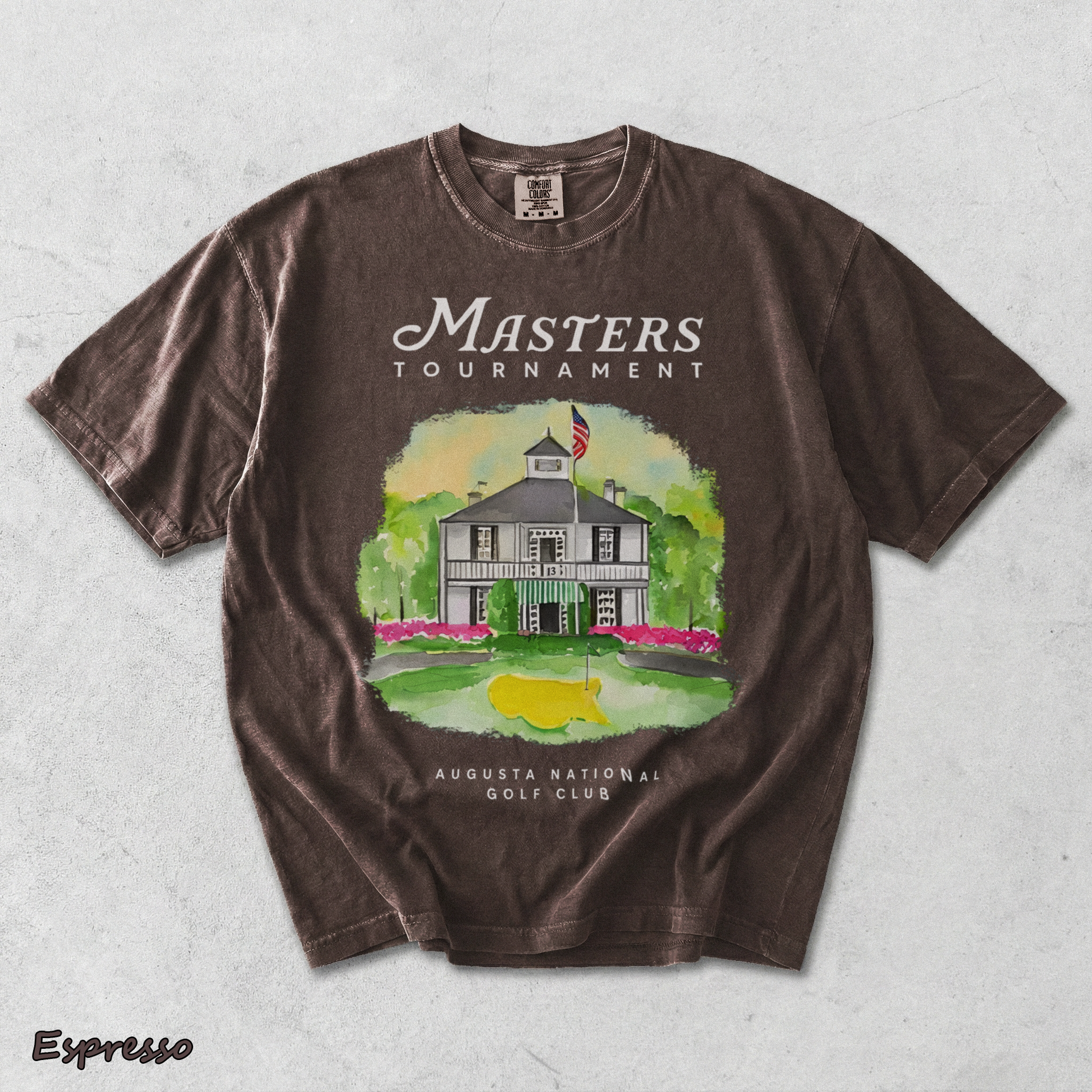 2026 Masters Tournament - Espresso mockup