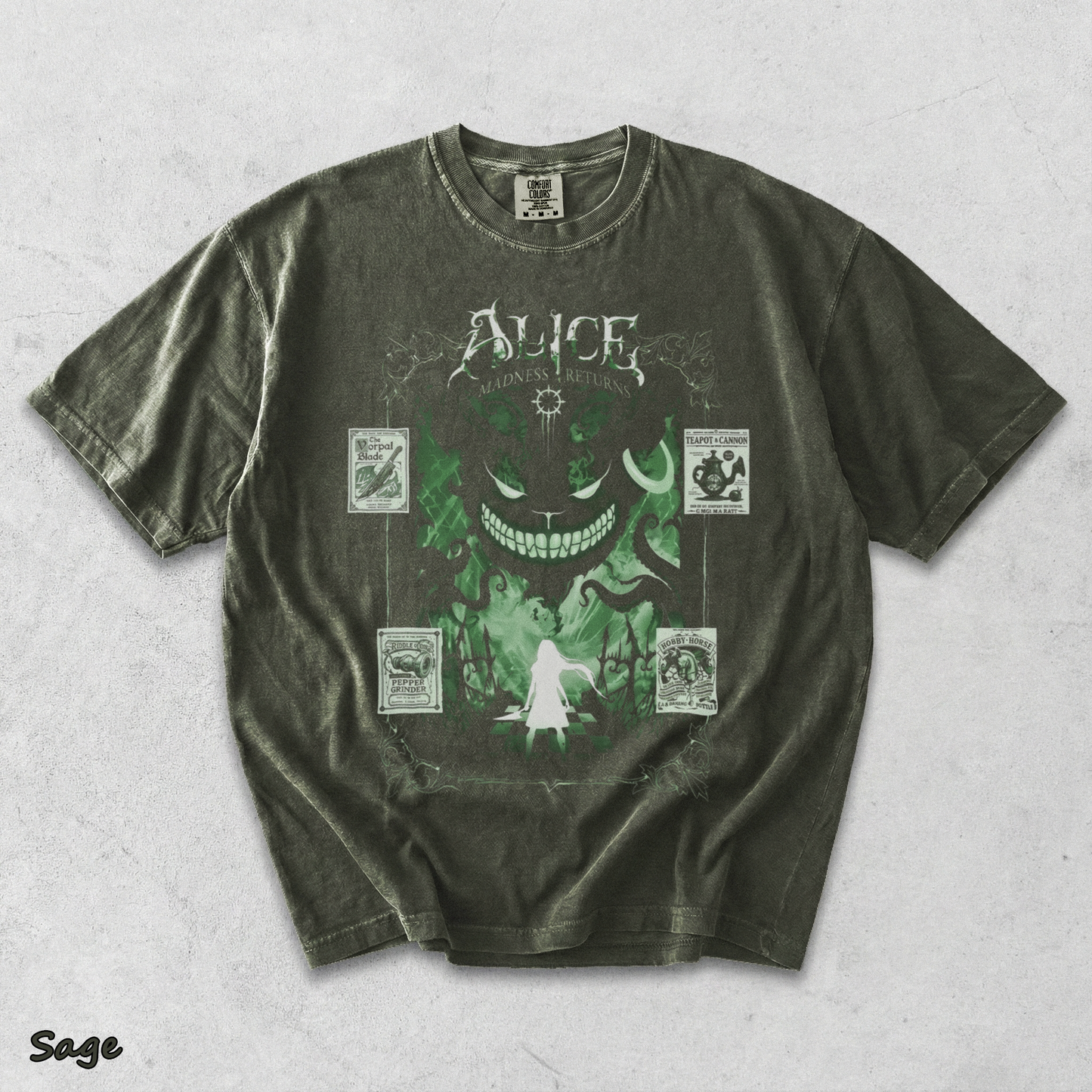377048404237 Alice Madness back - Sage mockup