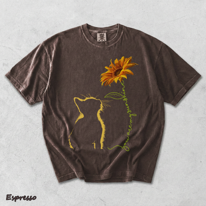 576801025326355412 Cat You Are My Sunshine T-Shirt Cats Tee Shirt - Espresso mockup