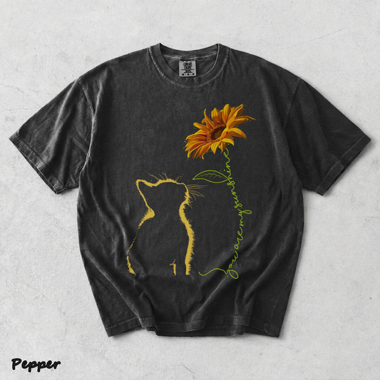 576801025326355412 Cat You Are My Sunshine T-Shirt Cats Tee Shirt - Pepper mockup