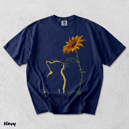 576801025326355412 Cat You Are My Sunshine T-Shirt Cats Tee Shirt - True Navy mockup