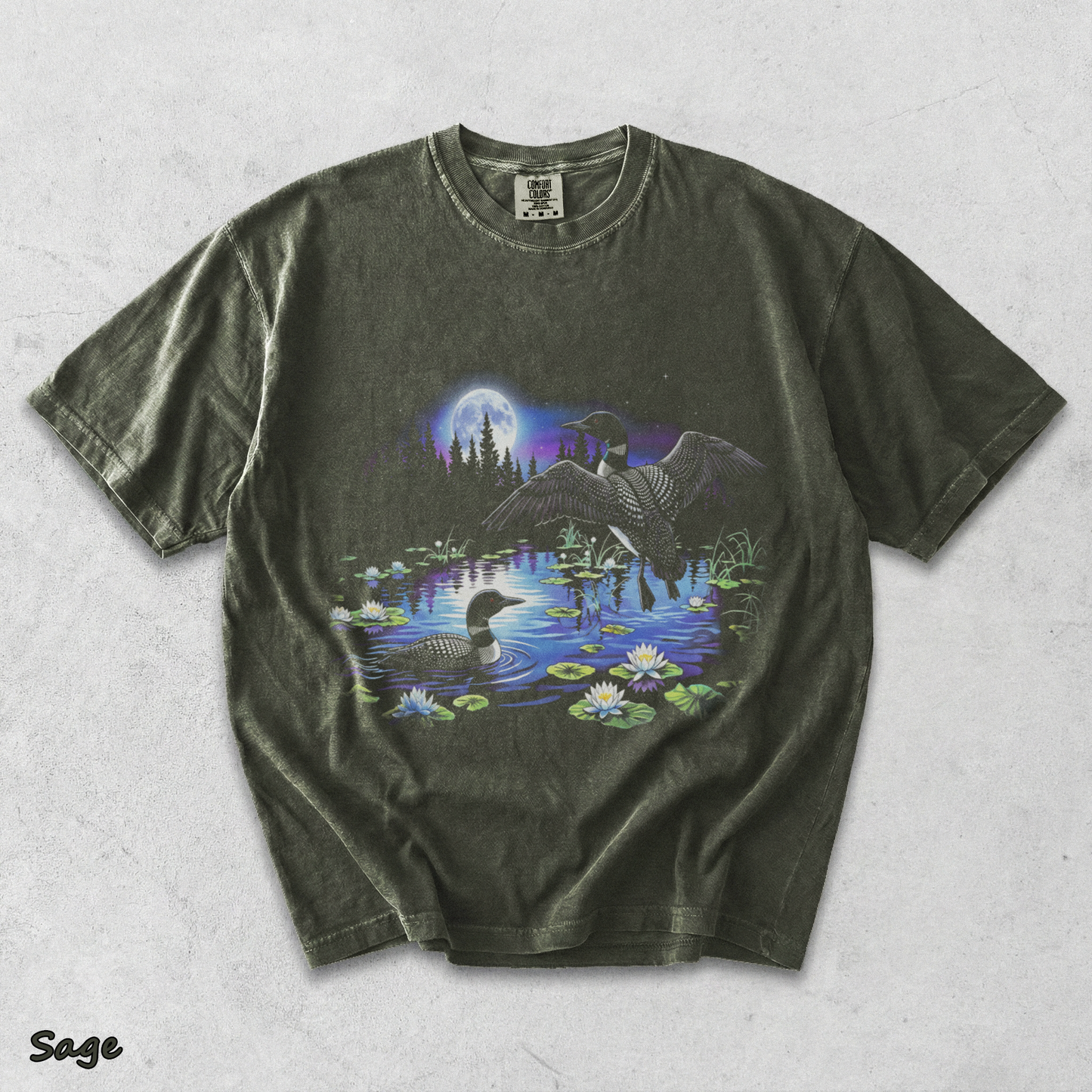 90s Loon Habitat - Sage mockup