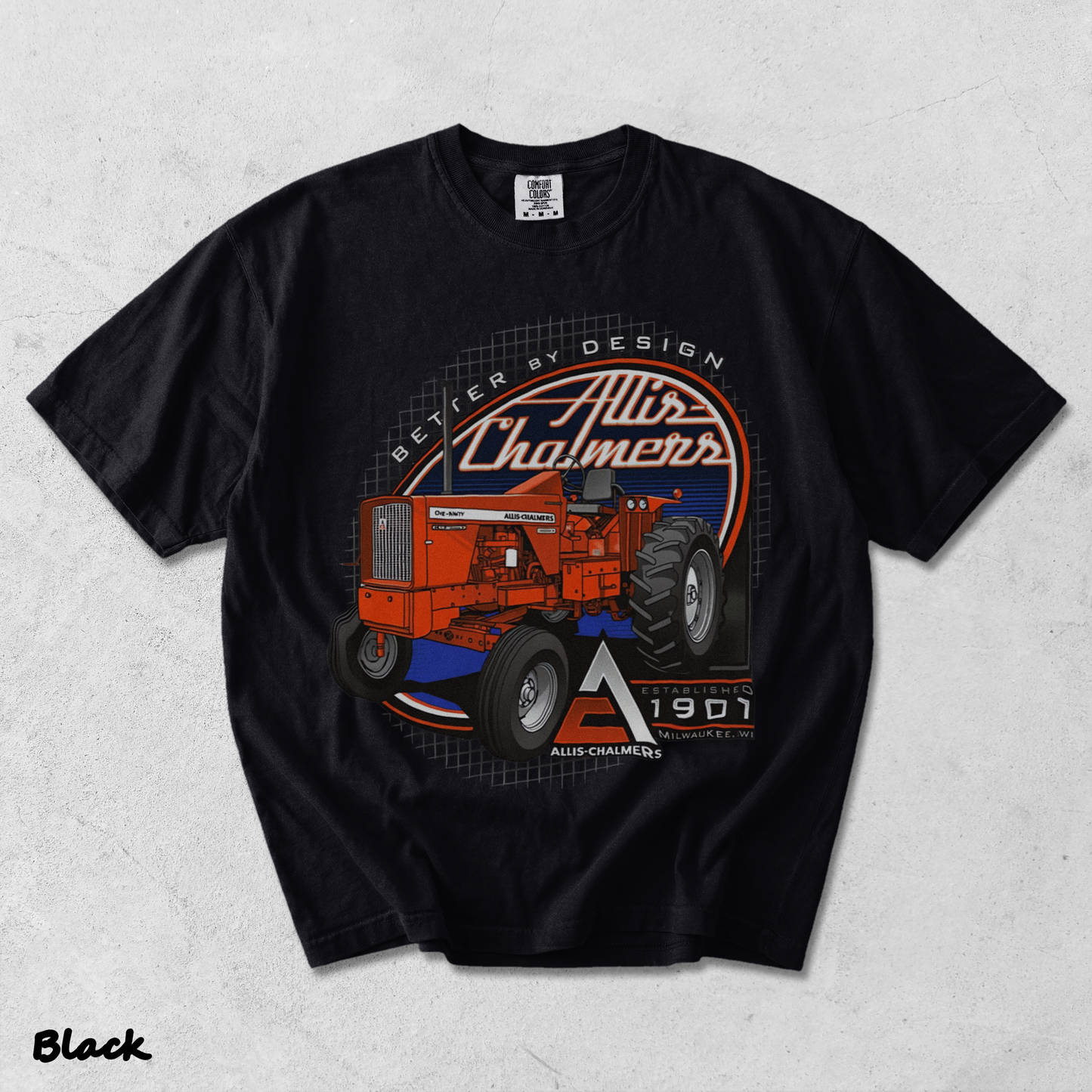 Allis Chalmers 190XT AC Tractor - Black mockup