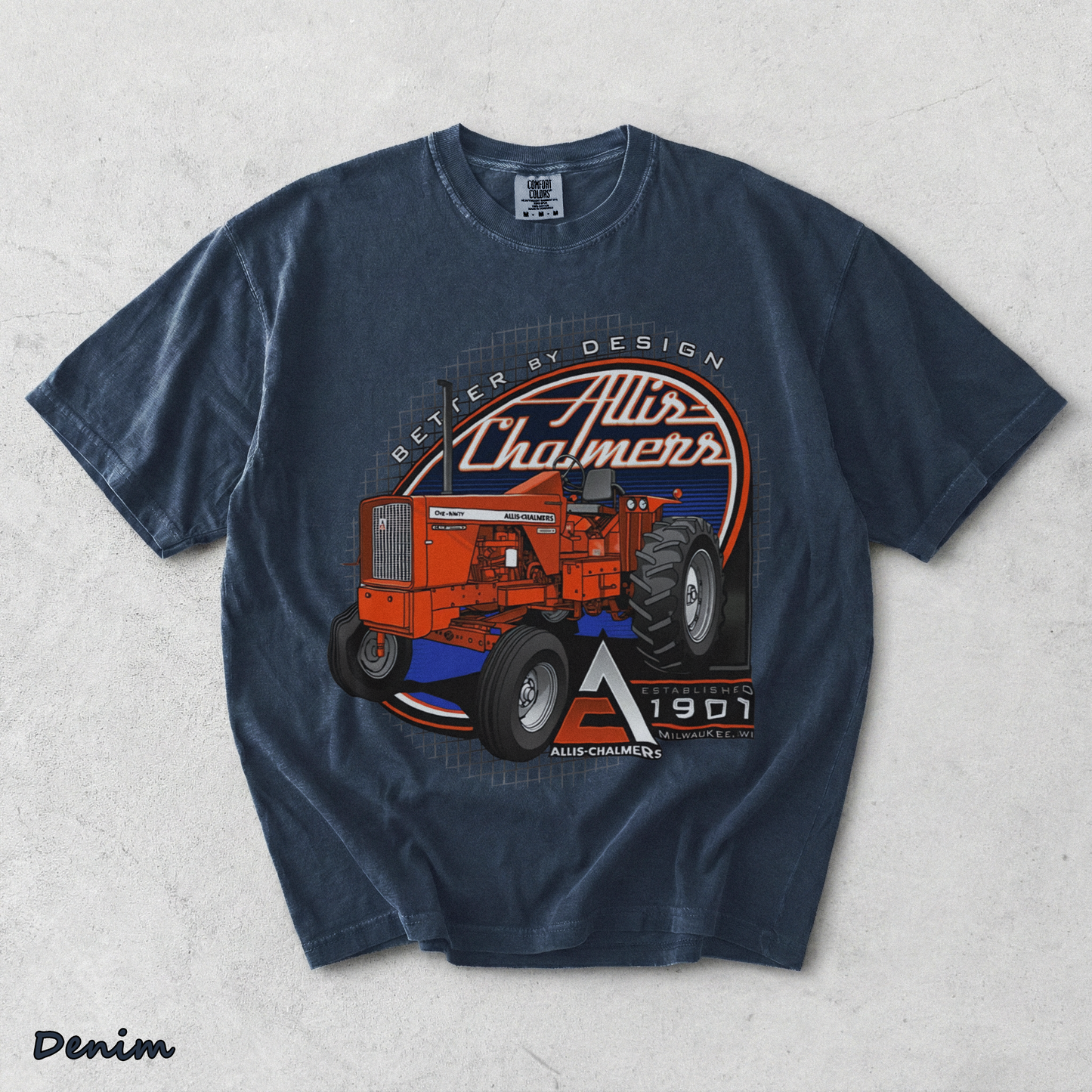 Allis Chalmers 190XT AC Tractor - Denim mockup