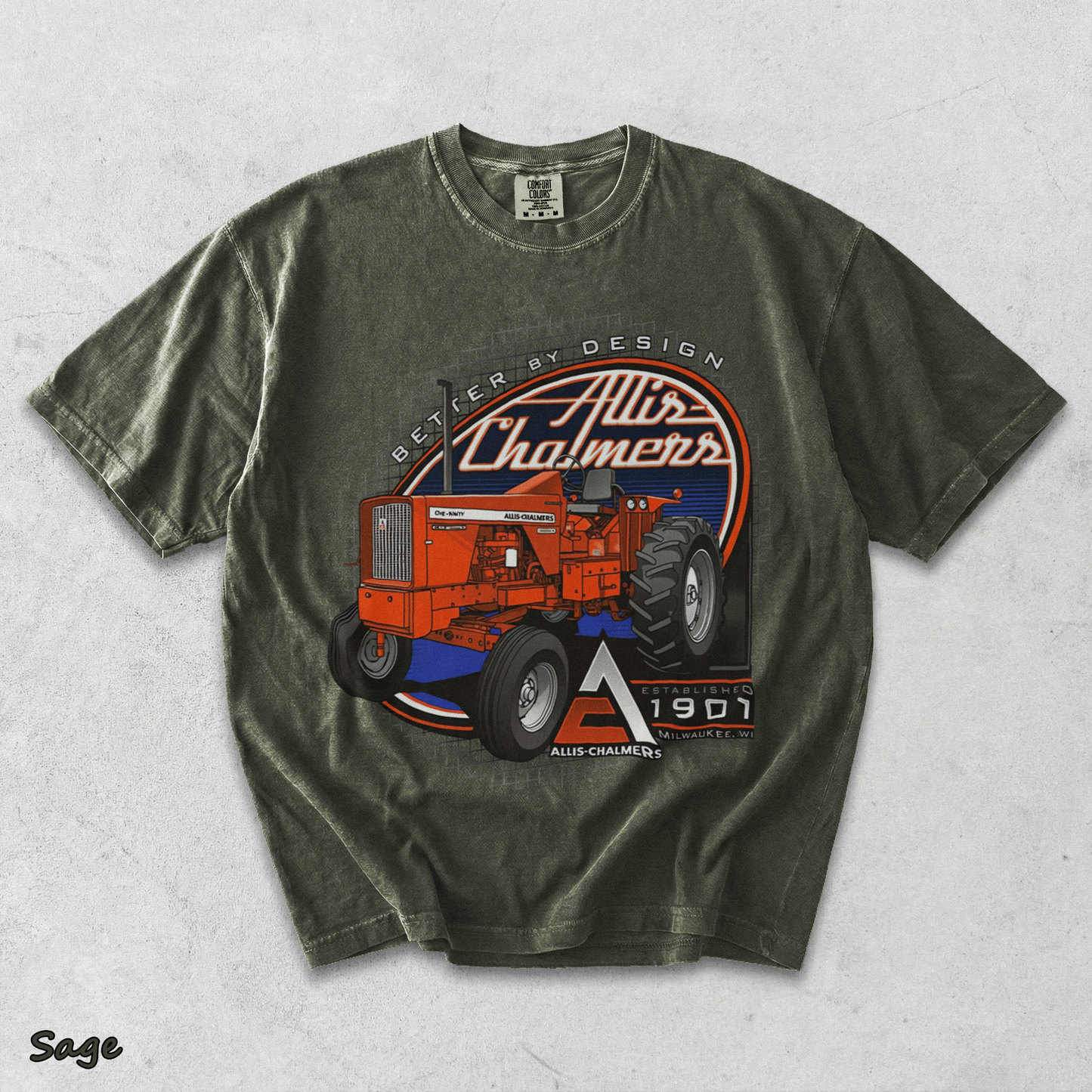 Allis Chalmers 190XT AC Tractor - Sage mockup