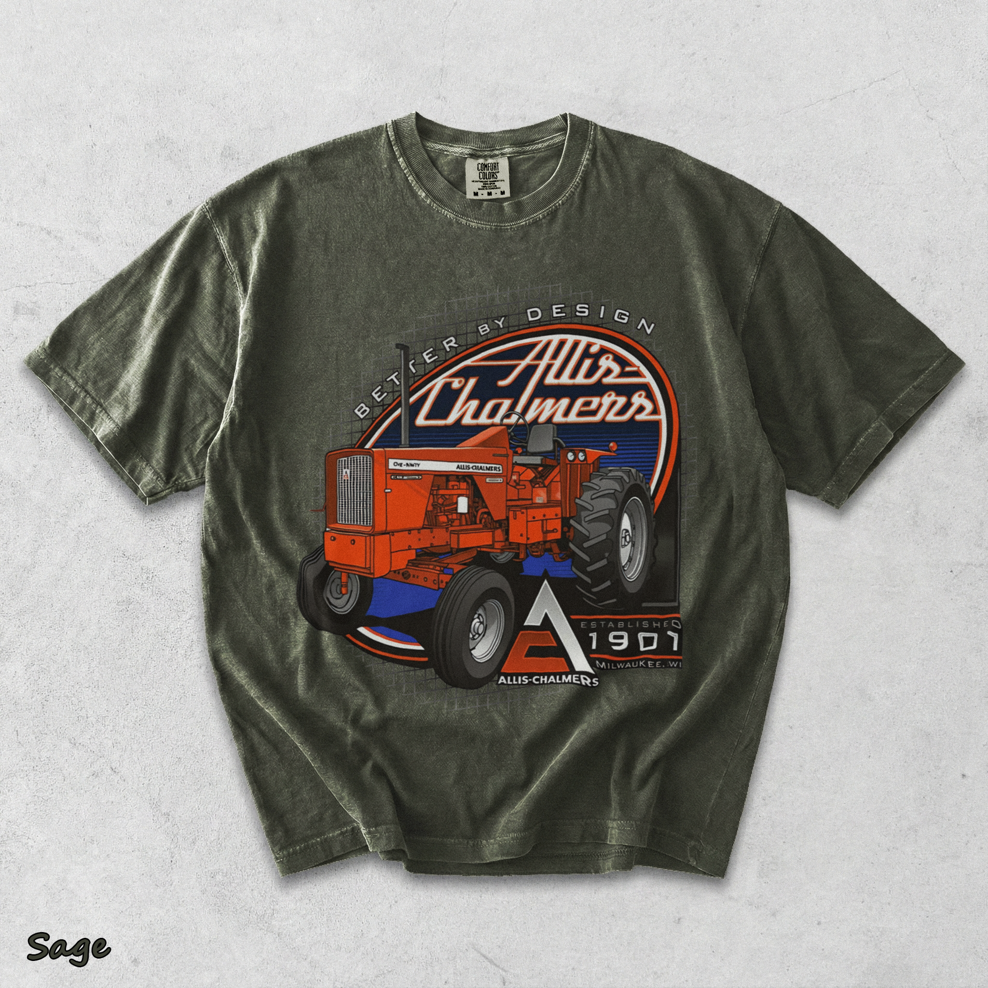 Allis Chalmers 190XT AC Tractor - Sage mockup