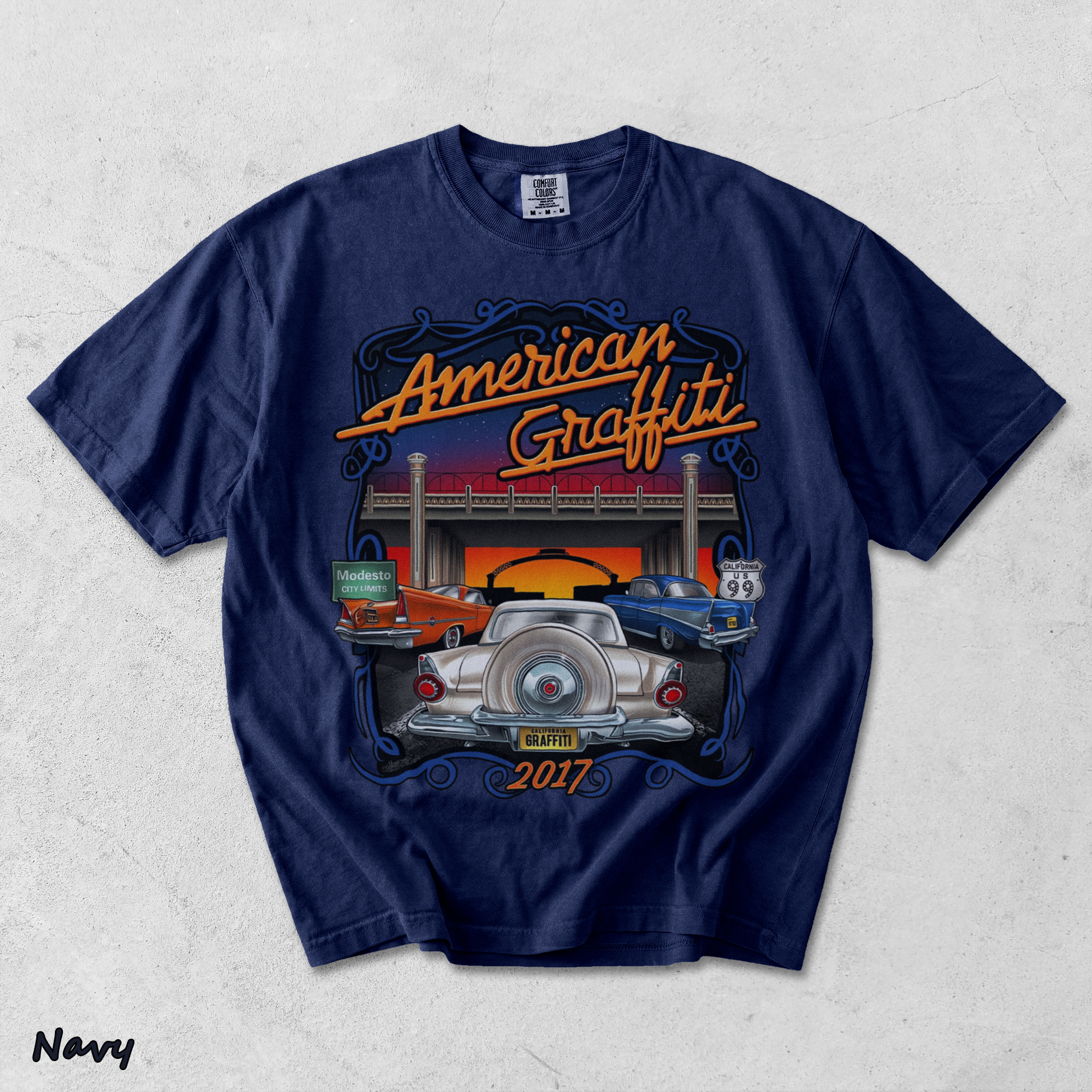 American Graffiti - True Navy mockup