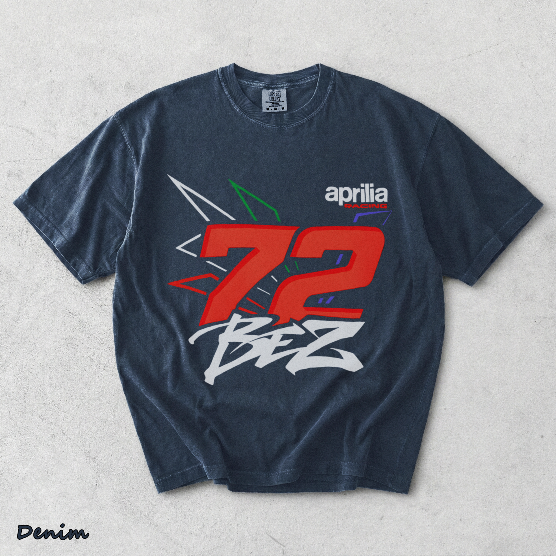 Aprilia Racing Marco Bezzecchi 1 - Denim mockup