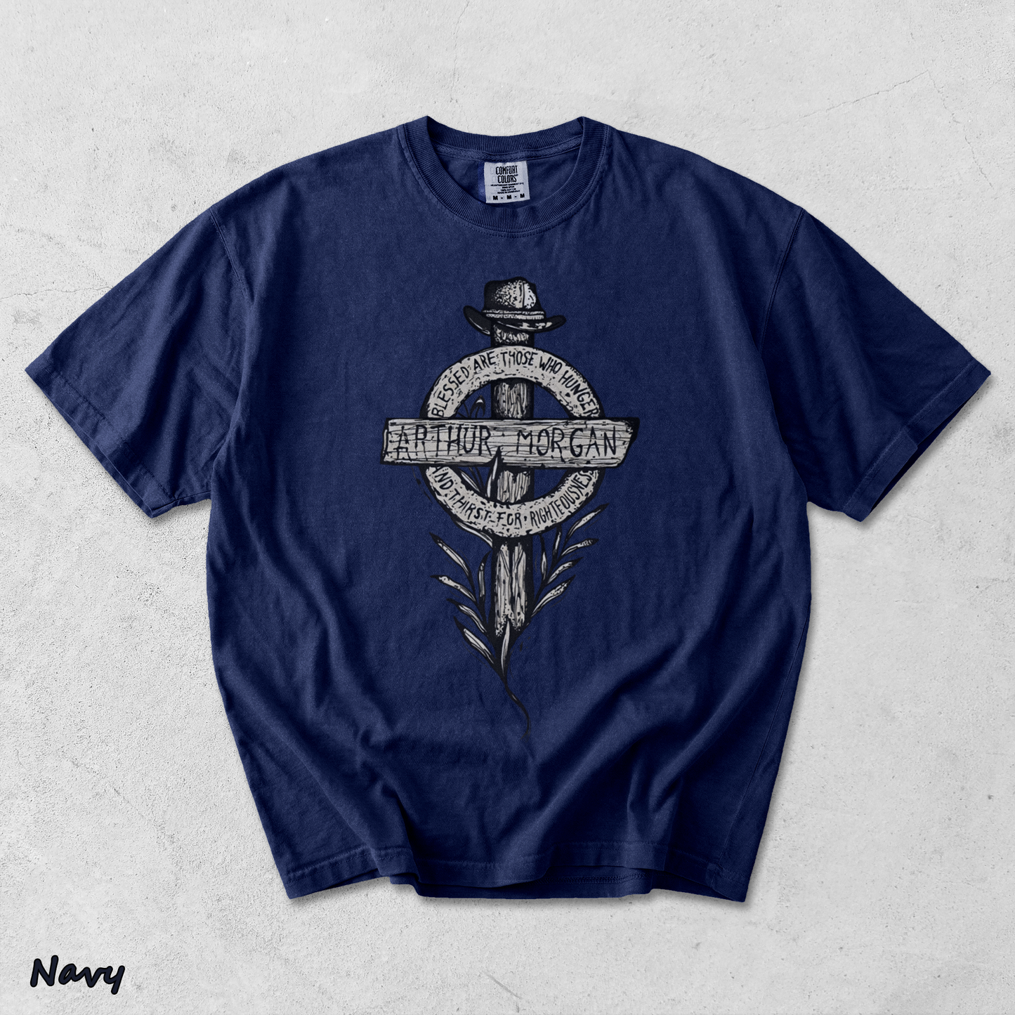ARTHUR MORGAN - True Navy mockup