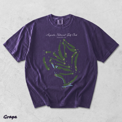 Augusta National Course Map Golf - Grape mockup