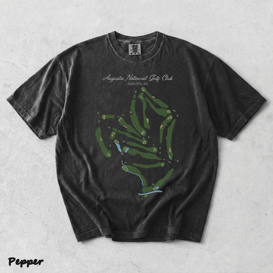 Augusta National Course Map Golf - Pepper mockup