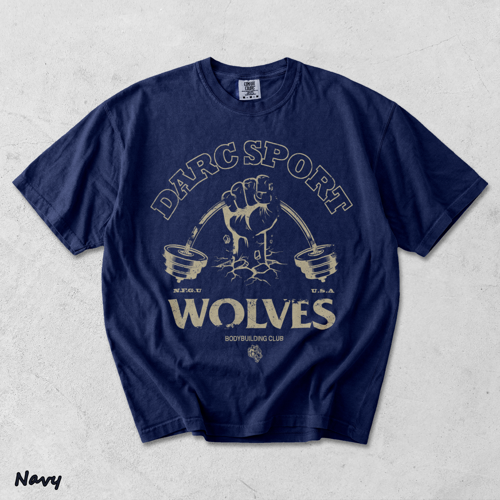 Back - True Navy mockup