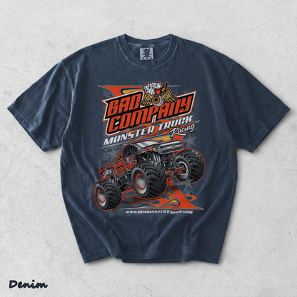 Bad Company Monster Jam Racing back - Denim mockup