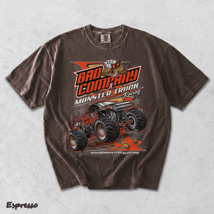 Bad Company Monster Jam Racing back - Espresso mockup