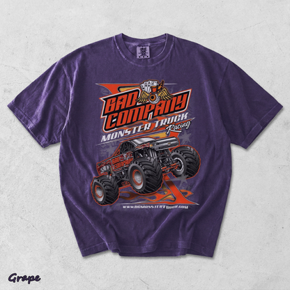 Bad Company Monster Jam Racing back - Grape mockup