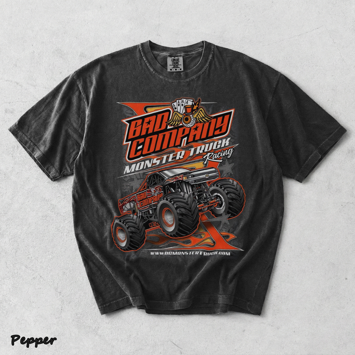 Bad Company Monster Jam Racing back - Pepper mockup