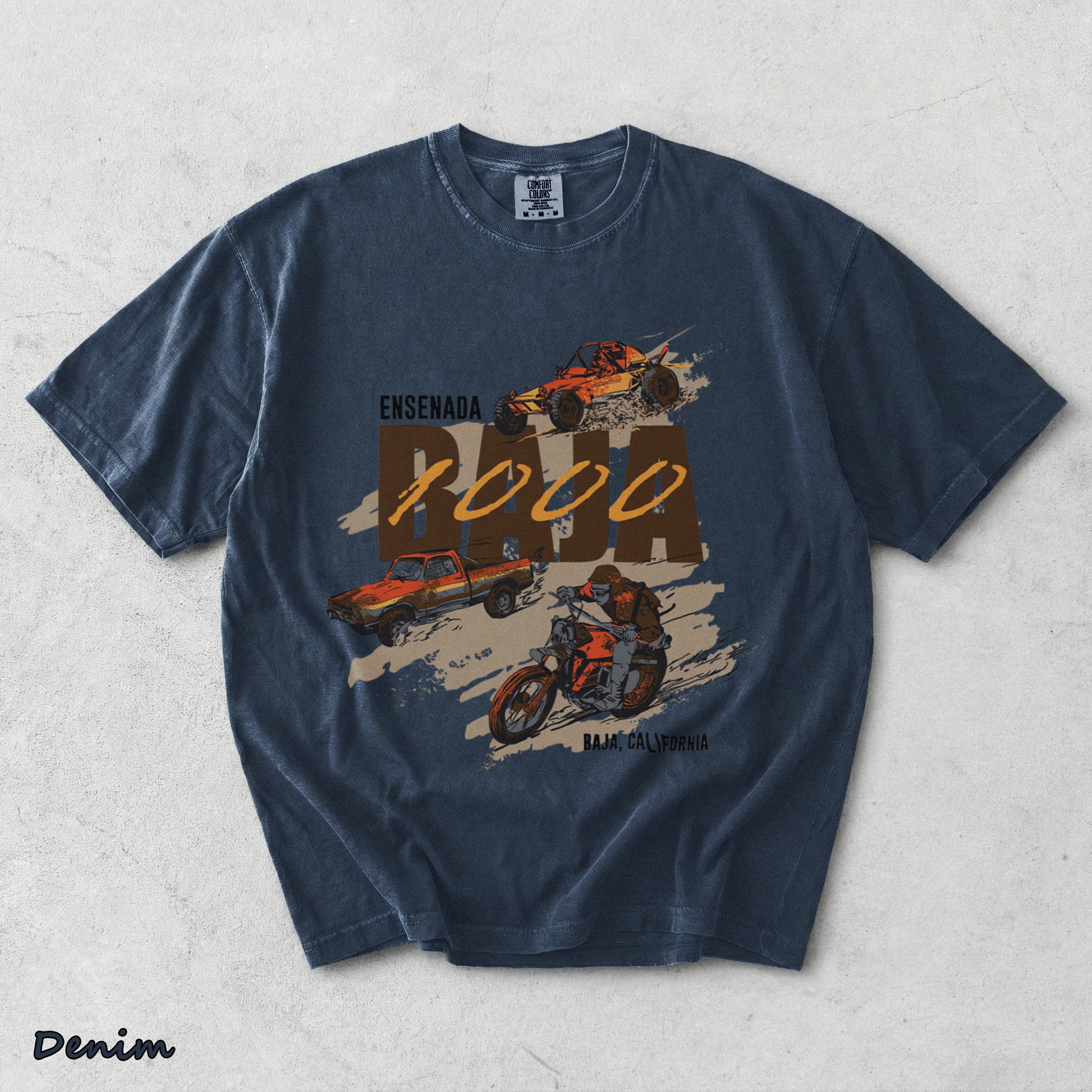 BAJA 1000 - Denim mockup