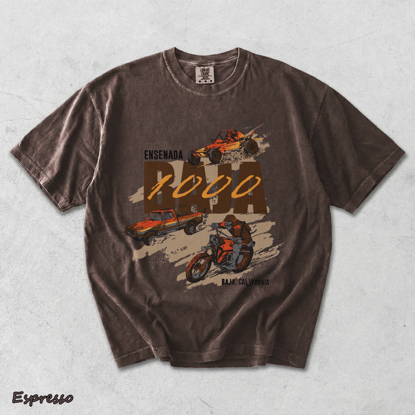 BAJA 1000 - Espresso mockup