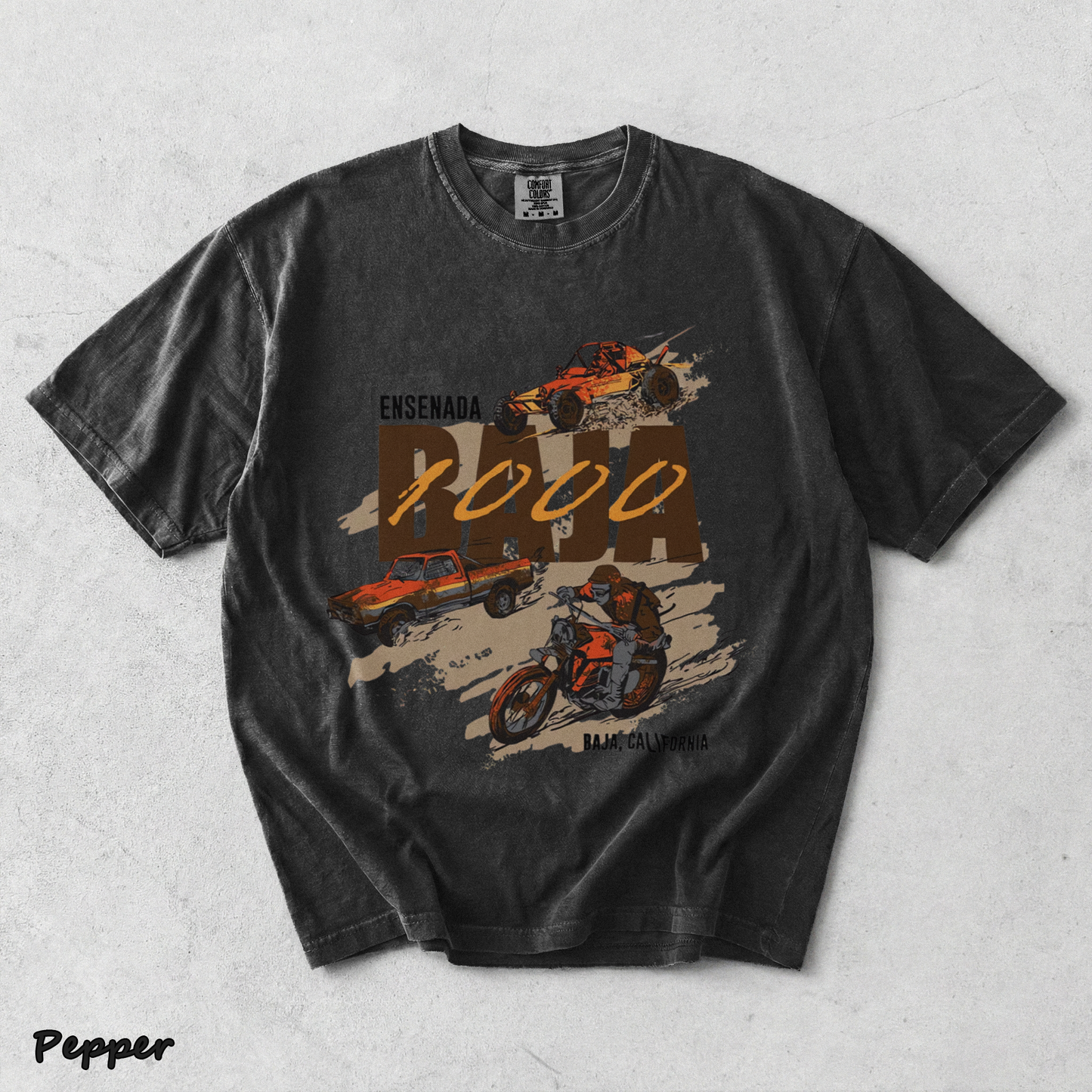 BAJA 1000 - Pepper mockup