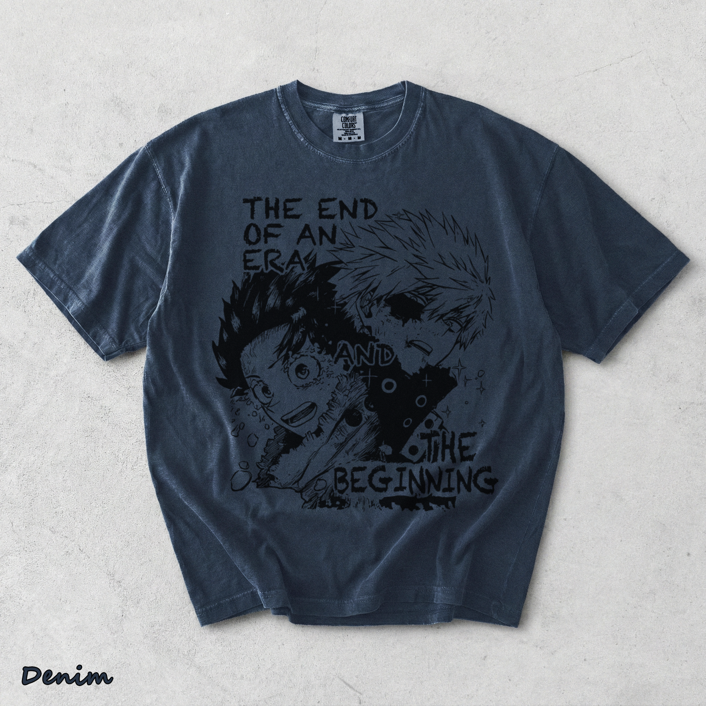 Bakugo x Deku The End & The Beginning - Denim mockup