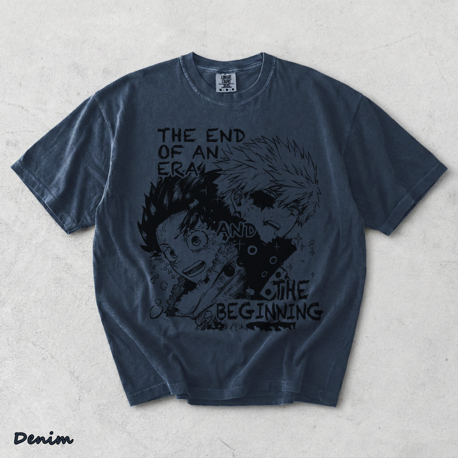 Bakugo x Deku The End & The Beginning - Denim mockup