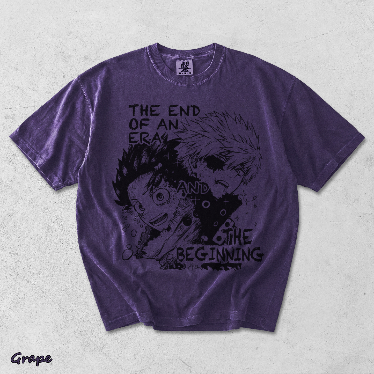 Bakugo x Deku The End & The Beginning - Grape mockup