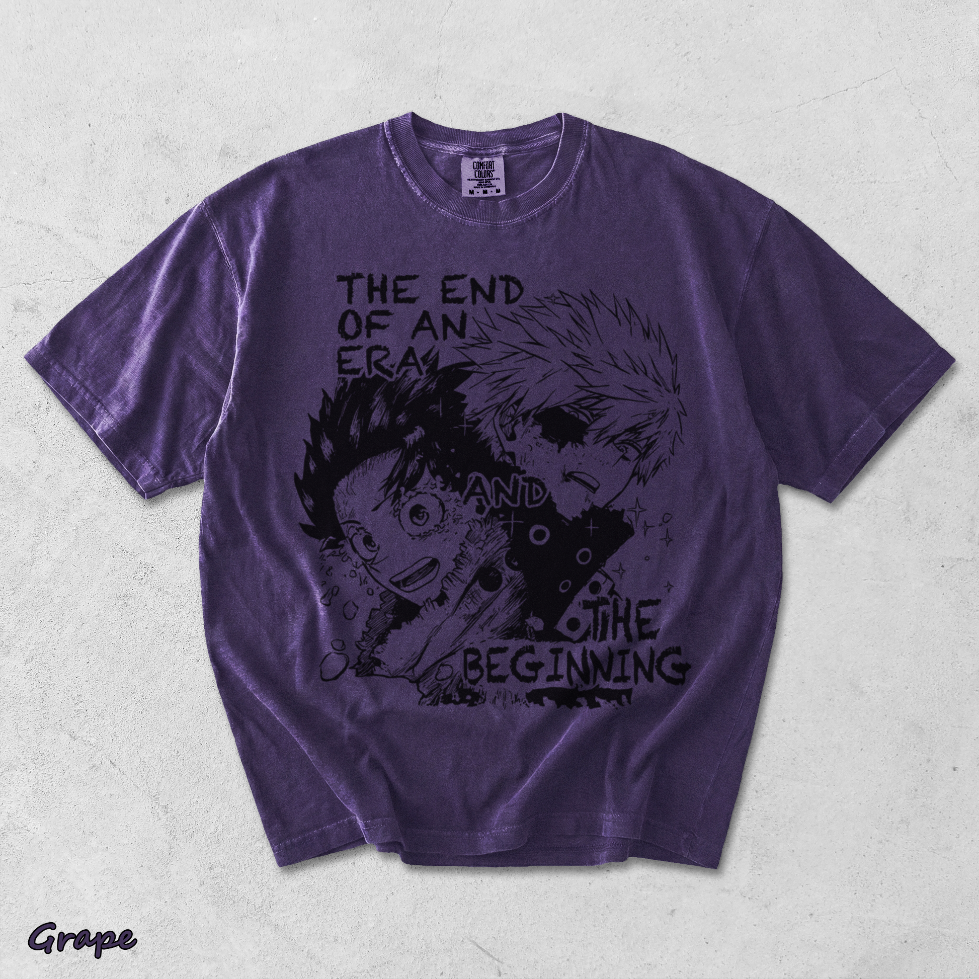 Bakugo x Deku The End & The Beginning - Grape mockup