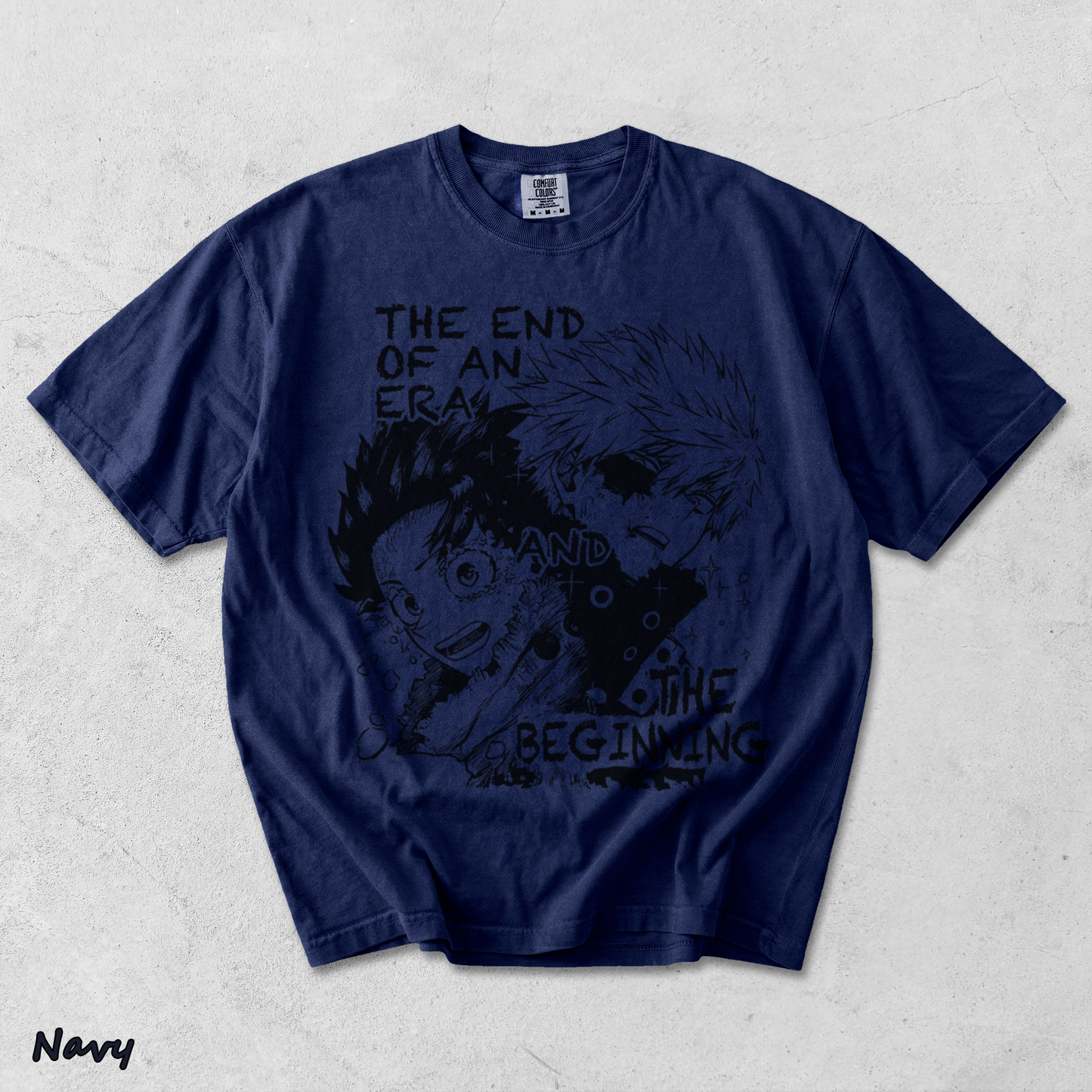 Bakugo x Deku The End & The Beginning - True Navy mockup