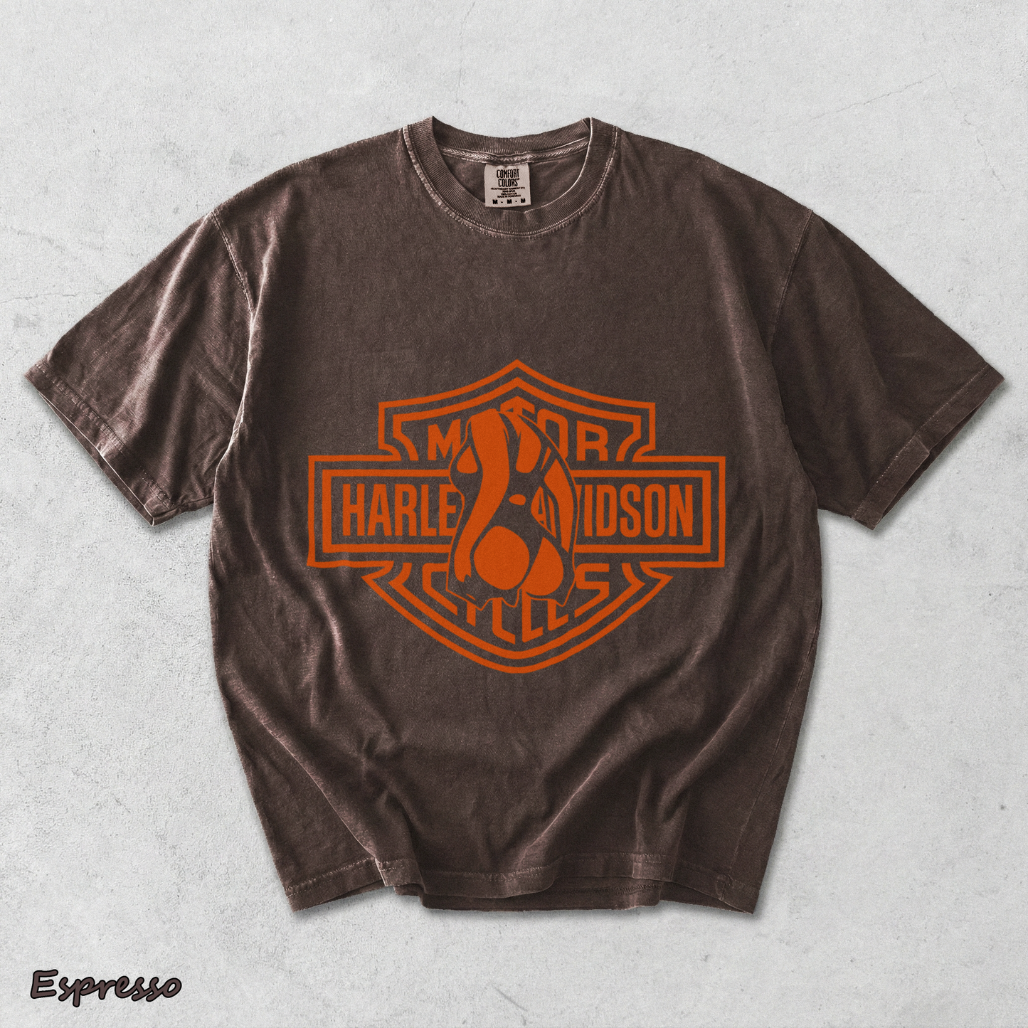 Barley Chick Biker Back - Espresso mockup