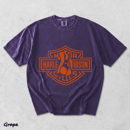 Barley Chick Biker Back - Grape mockup