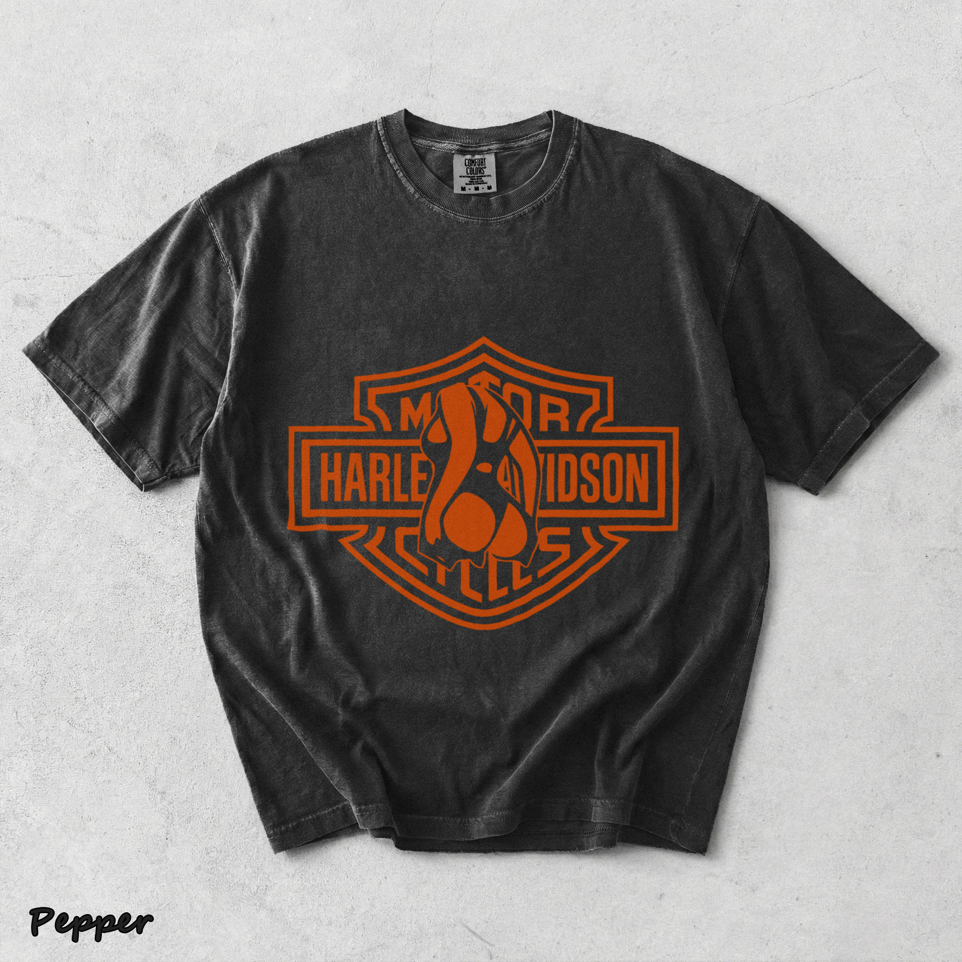 Barley Chick Biker Back - Pepper mockup