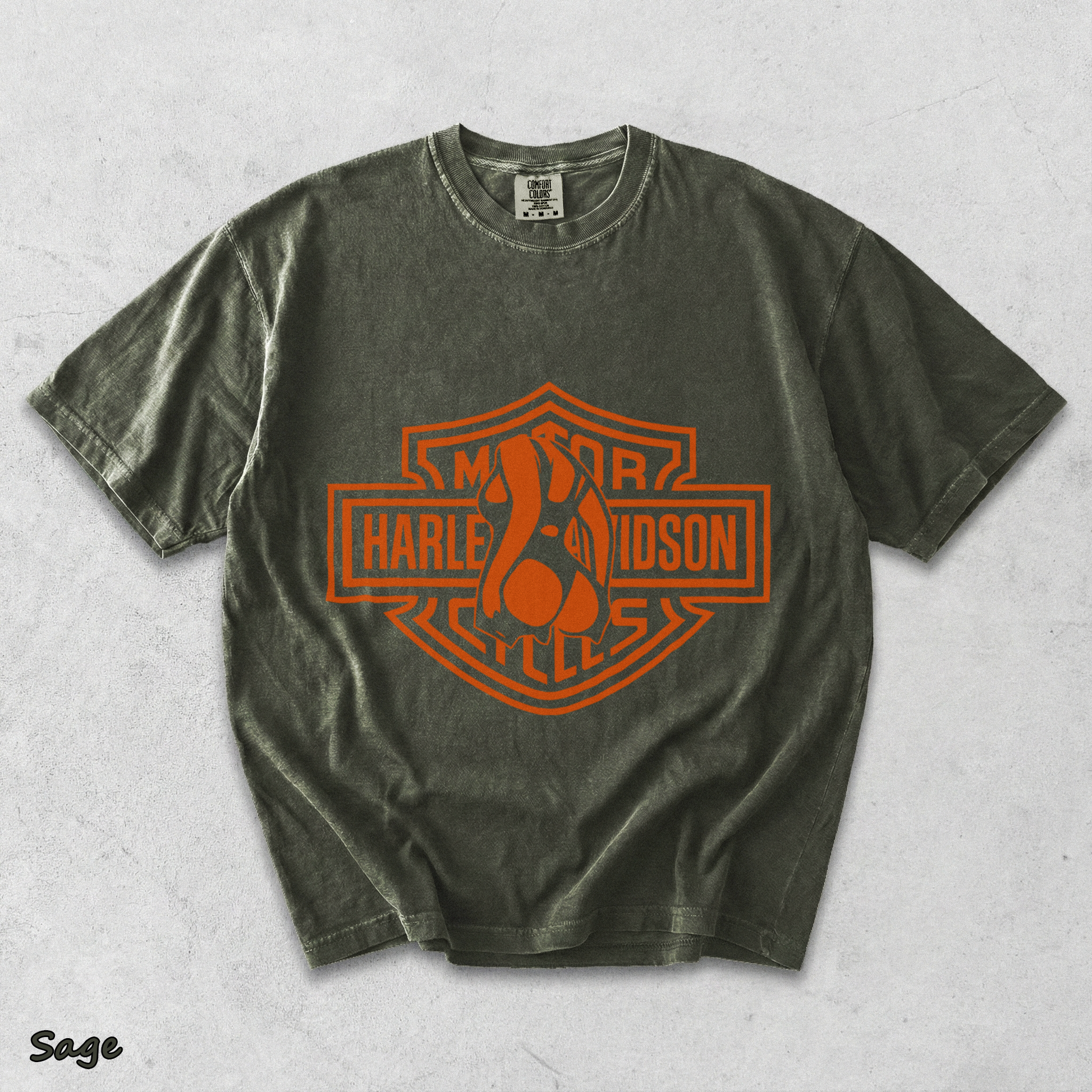 Barley Chick Biker Back - Sage mockup