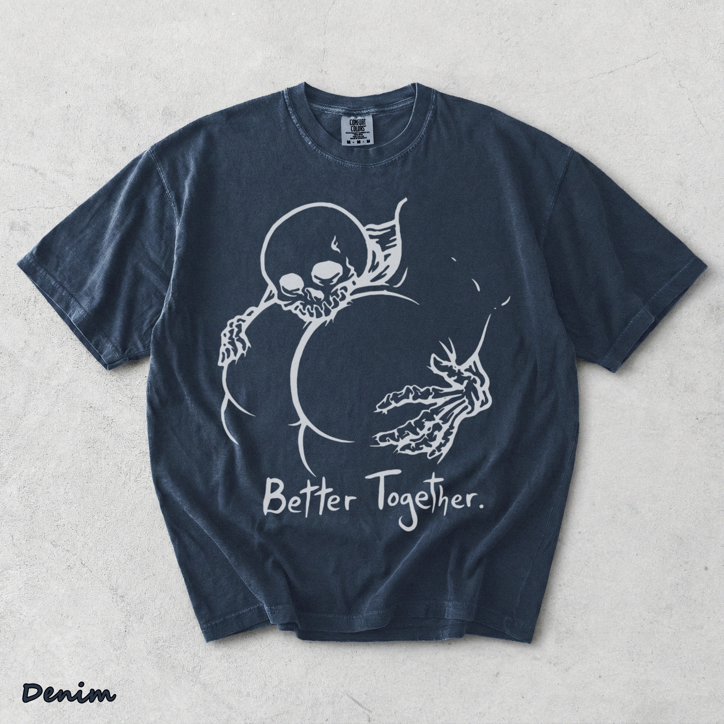 Better Together Skull 2 - Denim mockup