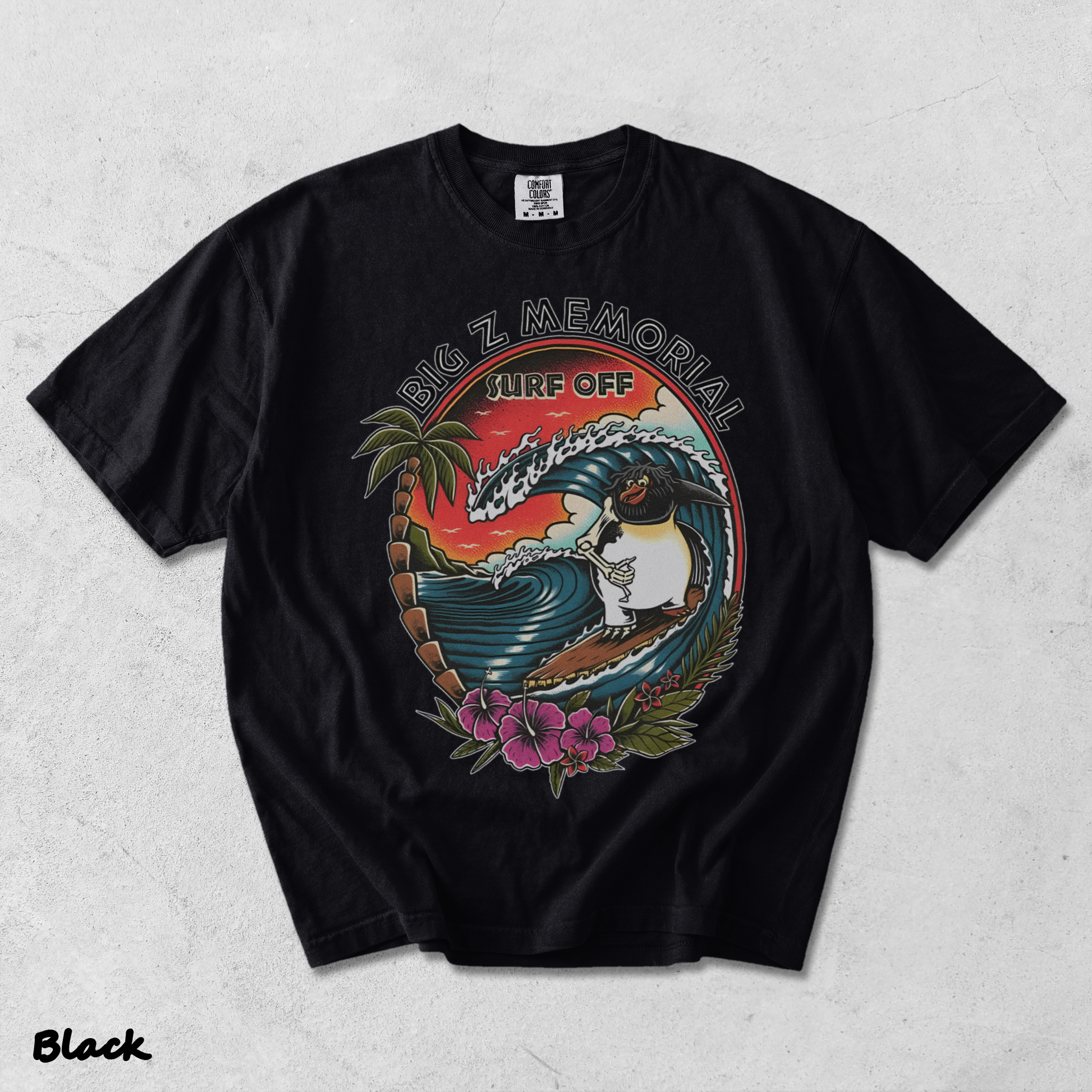 Big Z Memorial Surf Off - Black mockup