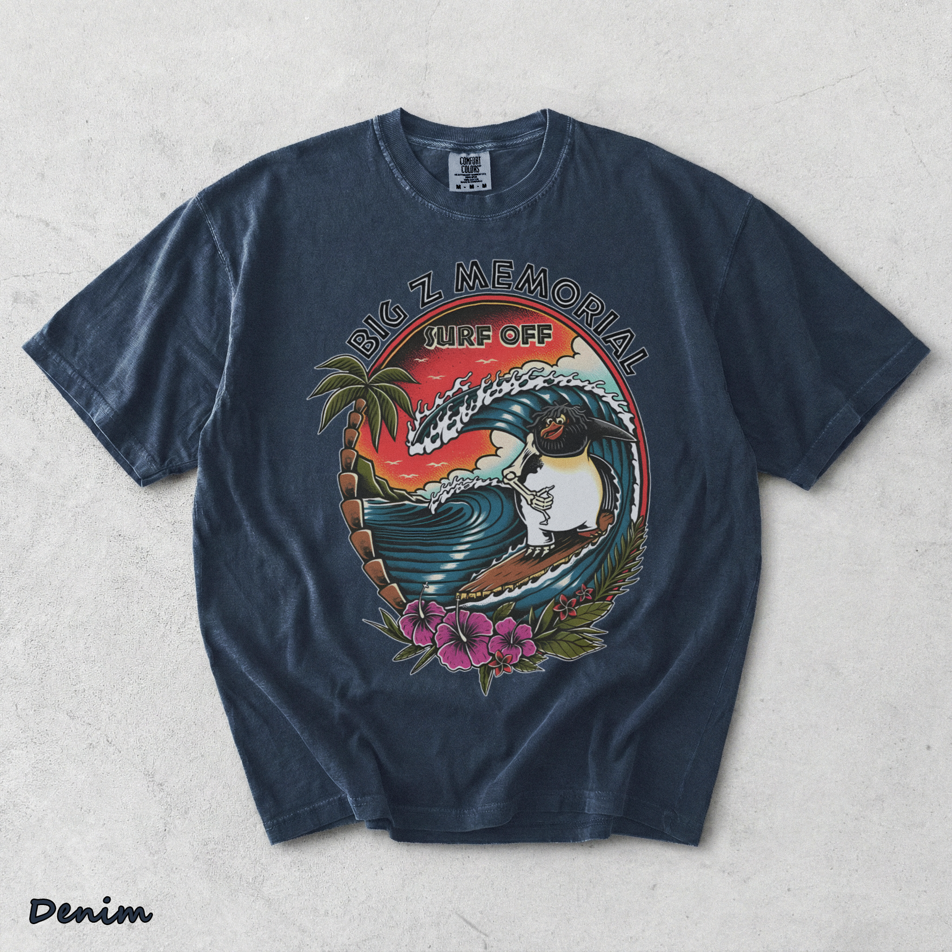 Big Z Memorial Surf Off - Denim mockup