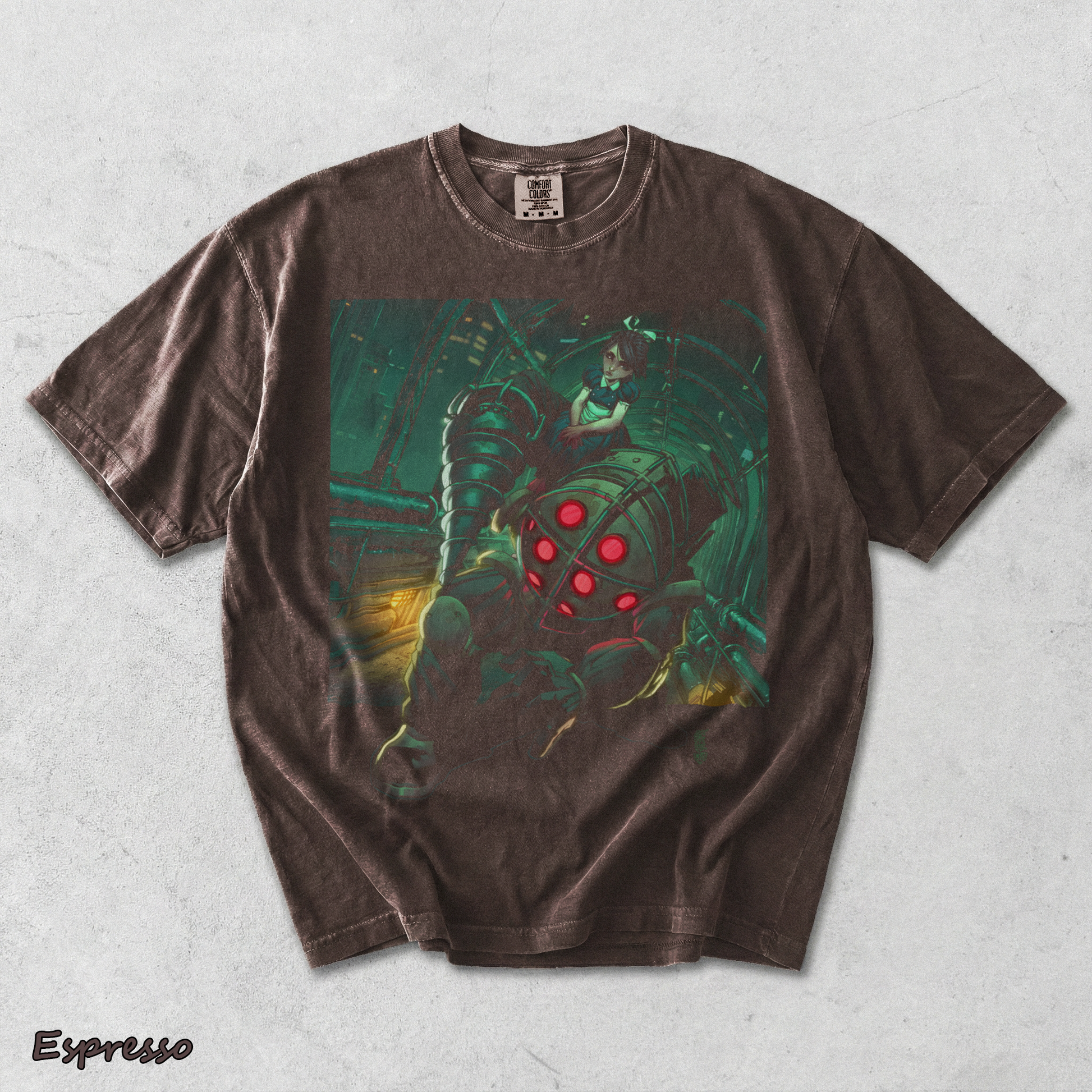 BioShock 2 12-14445-72516 Nemo back black - Espresso mockup