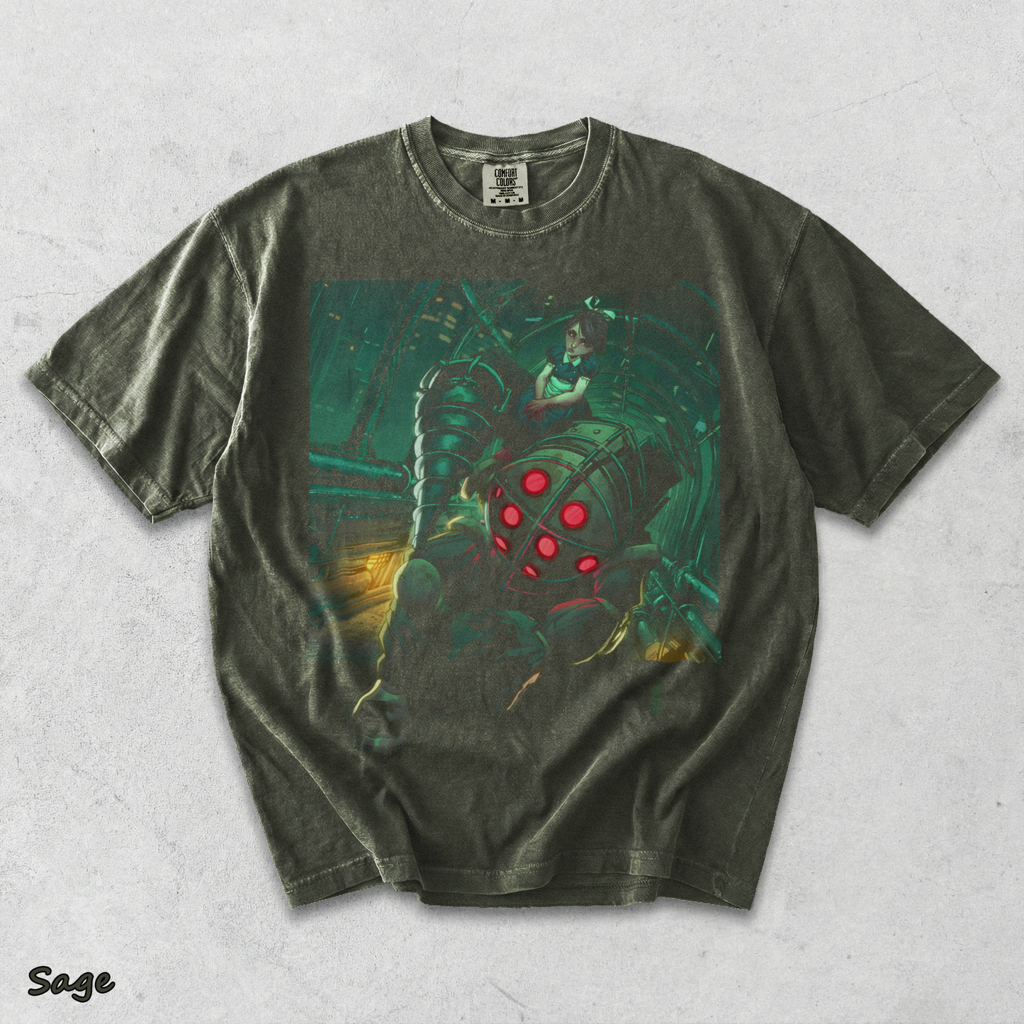 BioShock 2 12-14445-72516 Nemo back black - Sage mockup