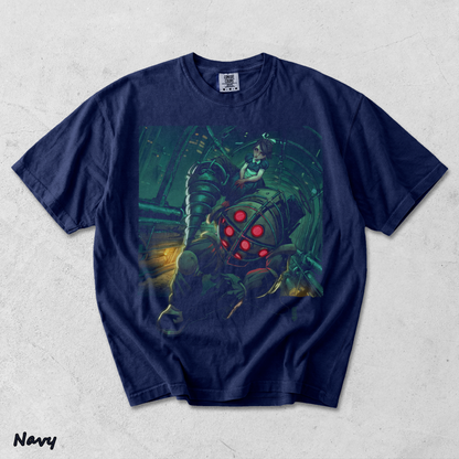 BioShock 2 12-14445-72516 Nemo back black - True Navy mockup