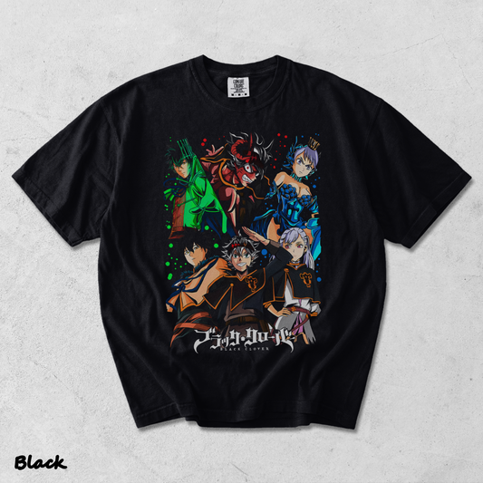 Black Clover Asta Yuno T-shirt - Black mockup